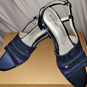 New David Tate Womens Sparkle Rhinestone Heels. Sz. 10.5